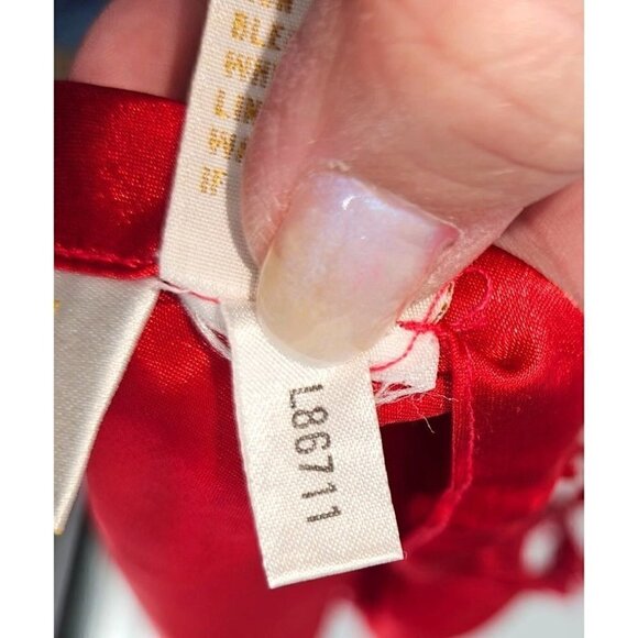 VTG Victorias Secret Lingerie Sz S 2 4 Red Teddy Lace Strappy Lined Sexy Elegant - Picture 13 of 13